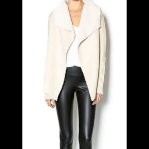 Chelsea & Theodore Fur Cardigan White/Cream